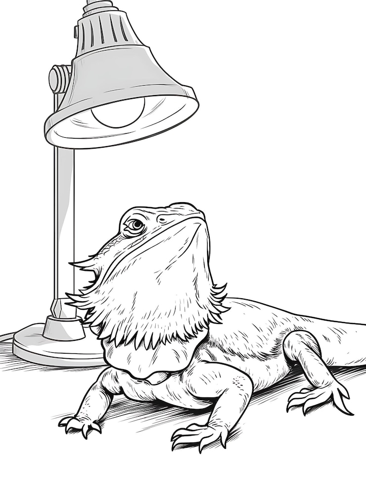 Foto páginas para colorear de lagartos barbudos páginas para colorir de lagarto barbudos