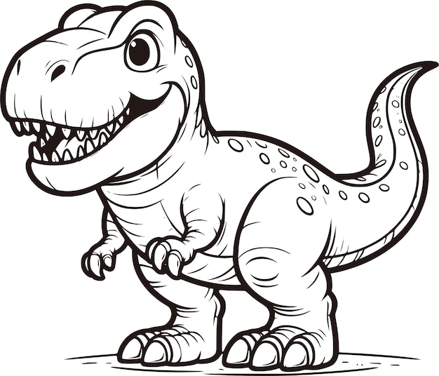 Páginas para colorear para niños Tyrannosaurus