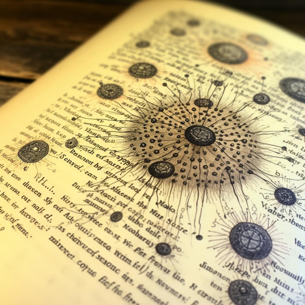 Páginas medievales imágenes libros mágicos IA generativa