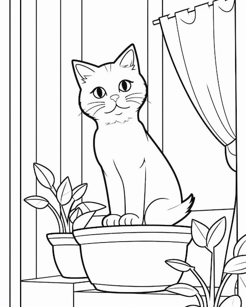 Coloriage chat - Gatos - Just Color Crianças : Páginas para colorir para  crianças