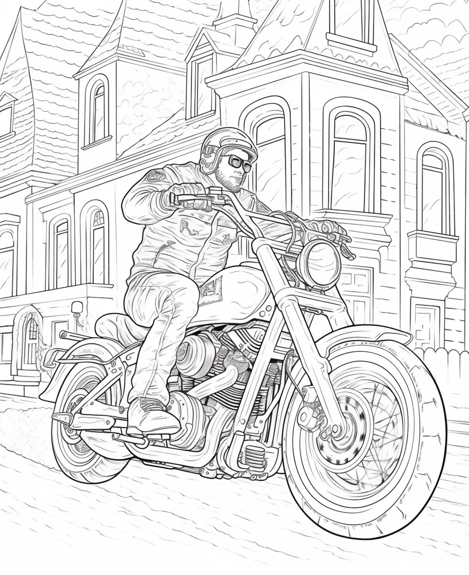 Desenho de Motocicleta Honda Suja para colorir