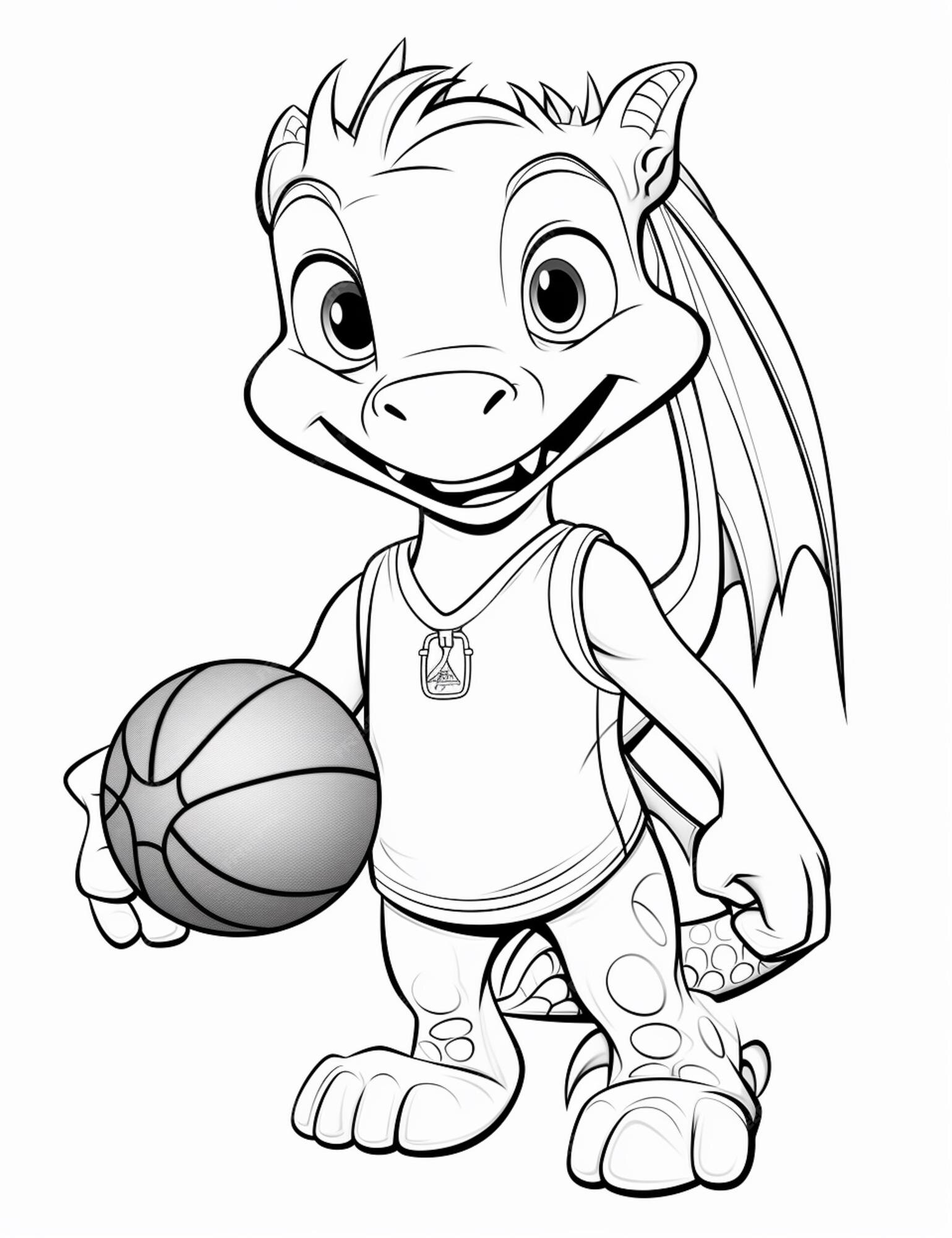 Desenho de Bola de basquete para Colorir - Colorir.com