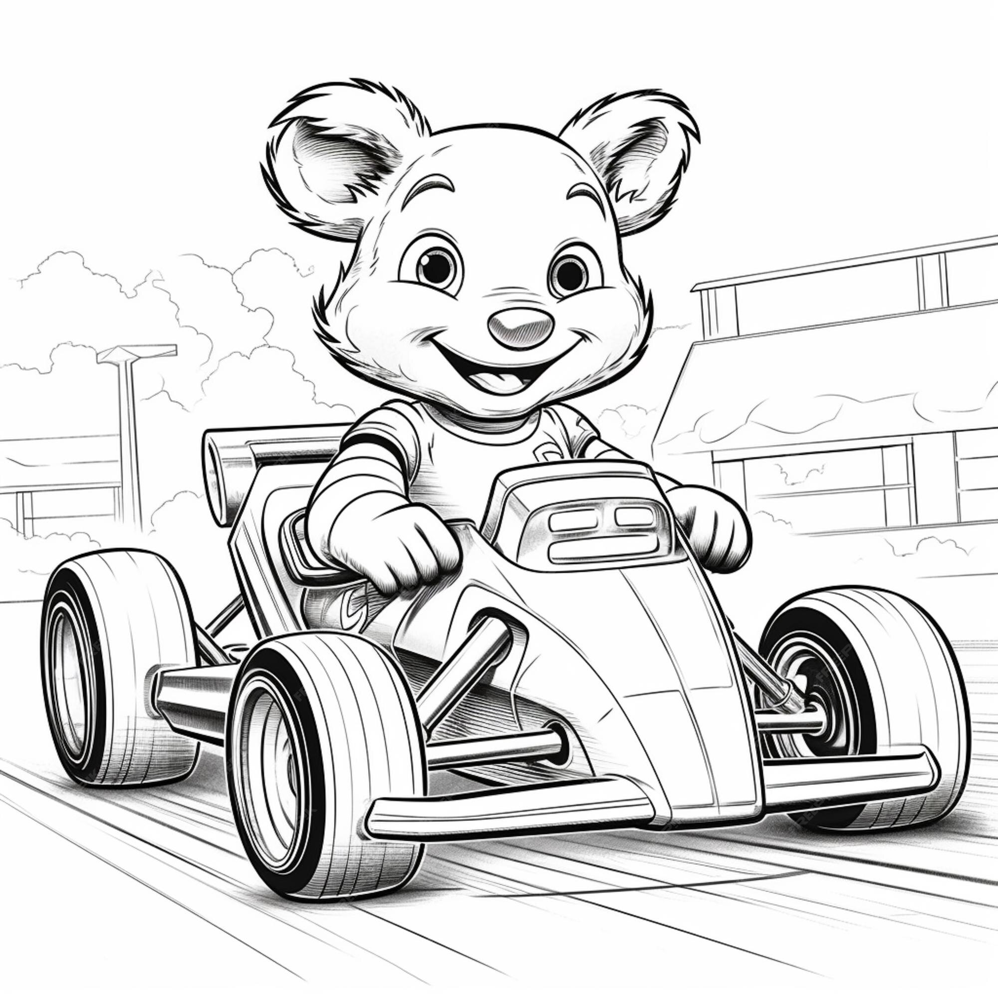 Carro De Corrida Desenho Para Colorir - Ultra Coloring Pages