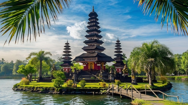 La pagoda de Bali en Indonesia