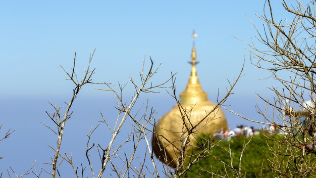 Foto la pagoda kyaikhtiyo de myanmar