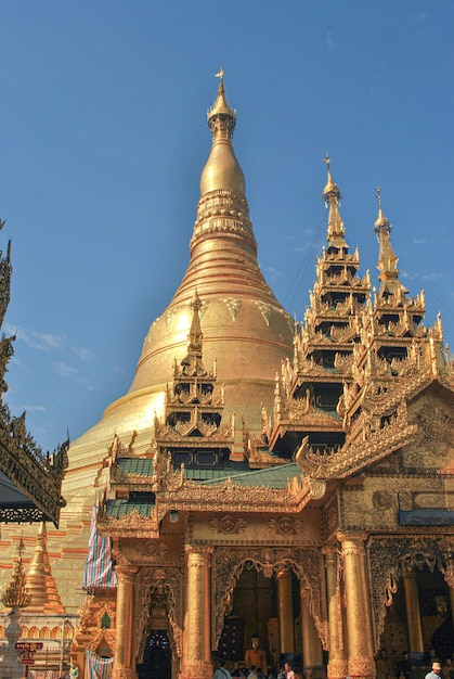 Foto la pagoda de shwedagon