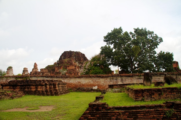 Pagoda en el templo Wat Chaiwattanaram Ayutthaya Tailandia