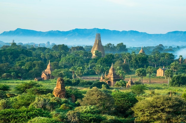 Pagodas mar en Bagan