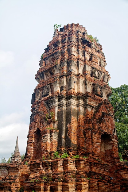 Pagode no Templo Wat Chaiwattanaram Ayutthaya Tailândia