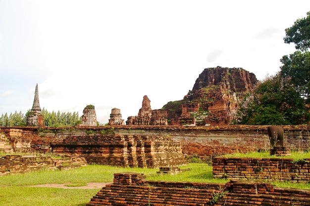 Pagode no Templo Wat Chaiwattanaram Ayutthaya Tailândia