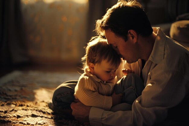 pai e filho passam tempo juntos conceito de parentalidade