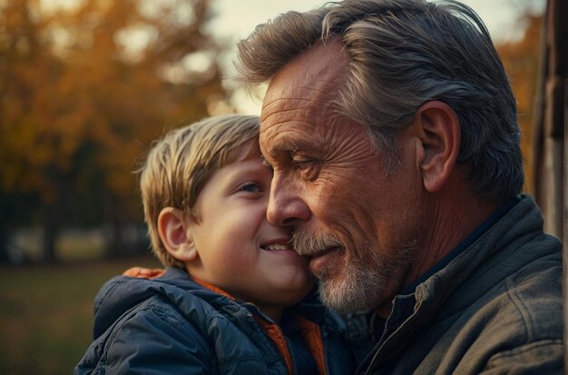 Foto pai-filho bond preserva memórias