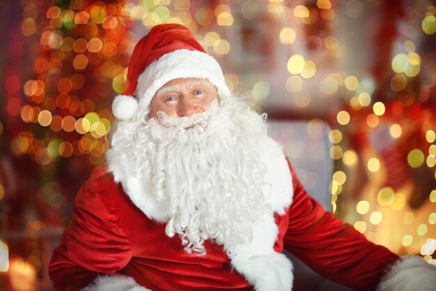 Pai Natal gentil e autêntico