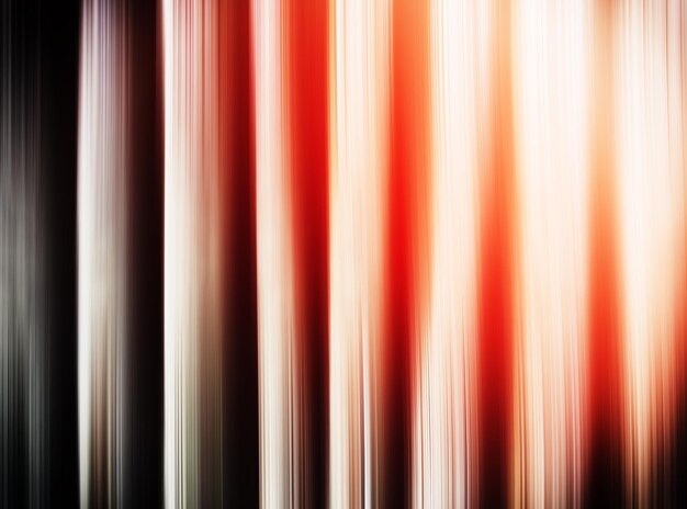 Painéis verticais de metal vívido com fundo laranja de vazamento de luz