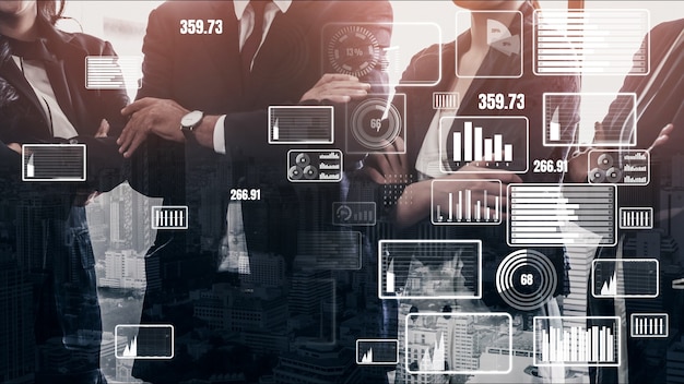 Painel conceitual de negócios para análise de dados financeiros