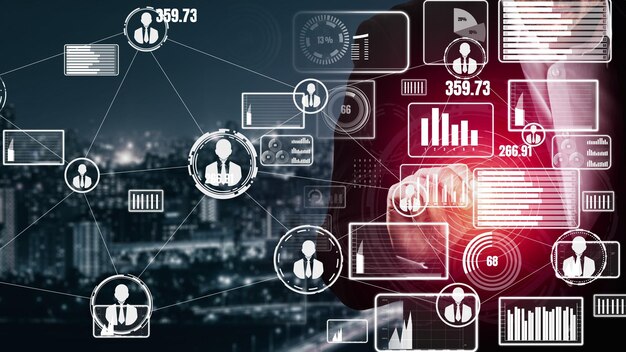 Painel conceitual de negócios para análise de dados financeiros