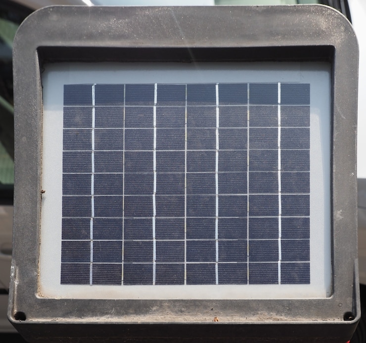 Foto painel de célula solar