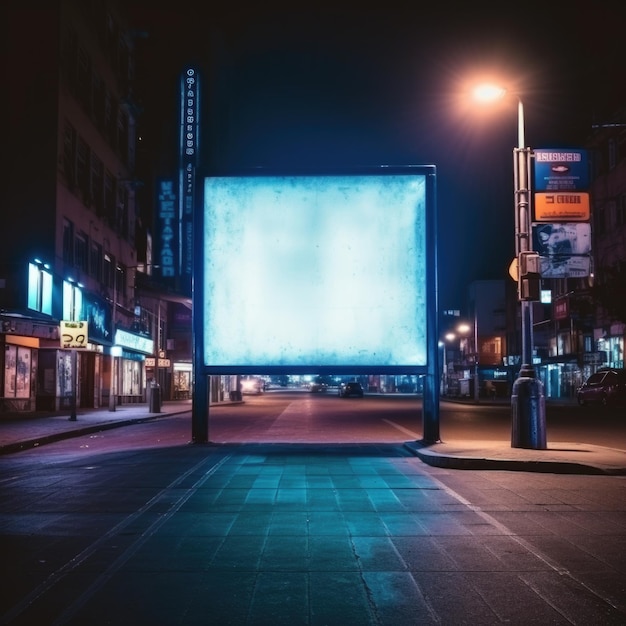 Foto painel de outdoors em branco na rua