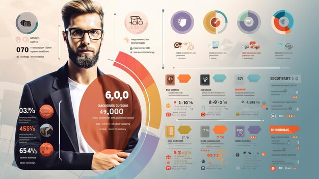 Foto painel infográfico