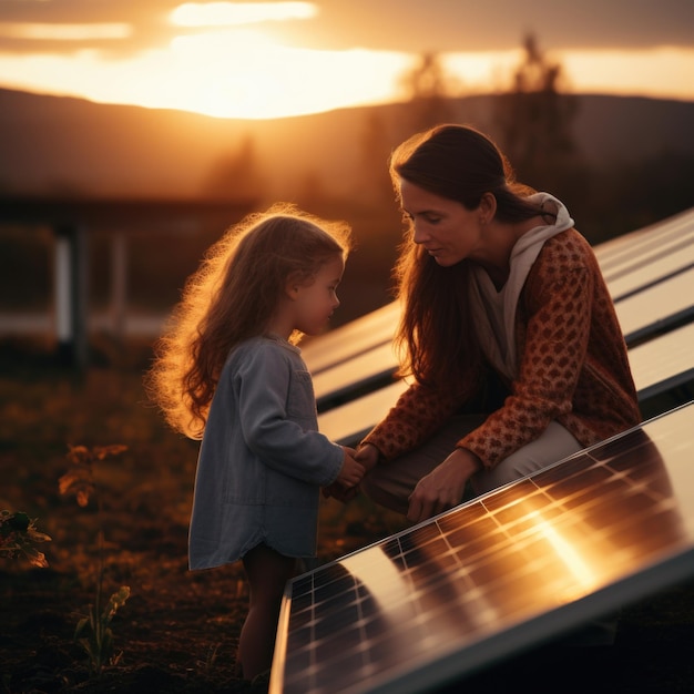 Painel solar Bateria solar Energia natural limpa Energia alternativa Conservação Ecologia Apoio contra a poluição ambiental Fonte de energia modernizada