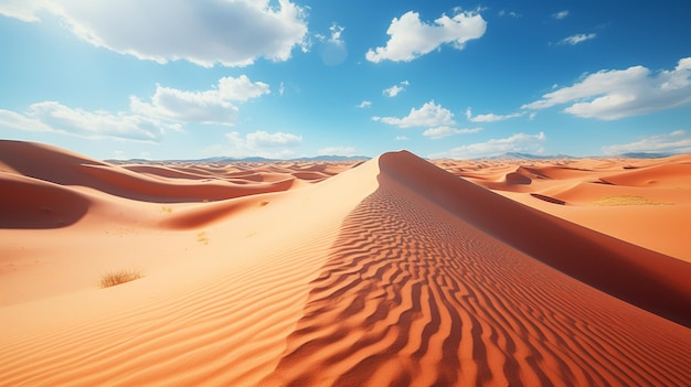 país árabe Lindas dunas de areia no deserto