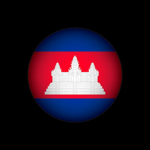 Foto país camboja bandeira do camboja ilustração vetorial