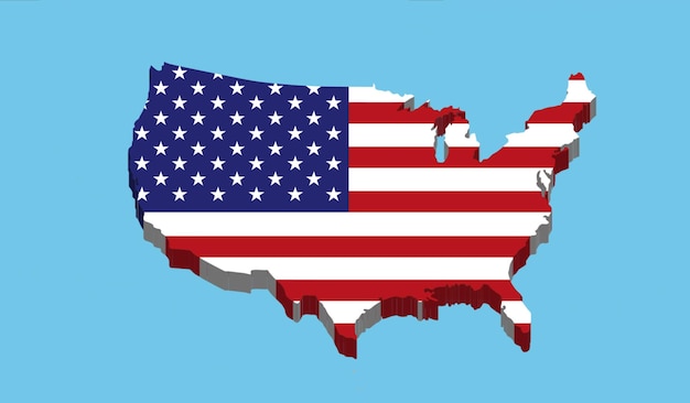 País completo de estados unidos