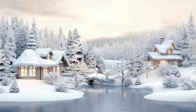 País de las maravillas invernal aislado