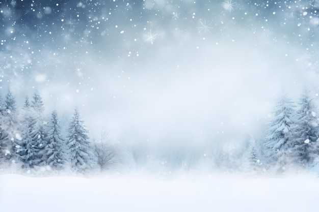 El país de las maravillas de invierno de Crystal Clarity con espacio de copia