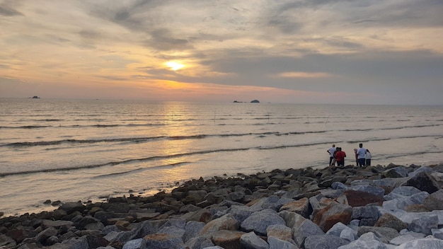 Foto paisagem à beira-mar