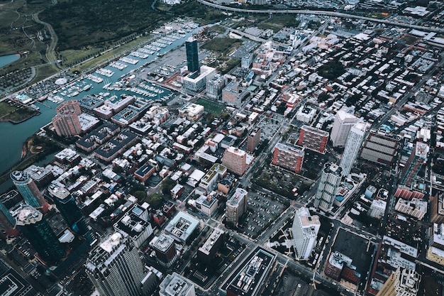 Paisagem aérea da cidade