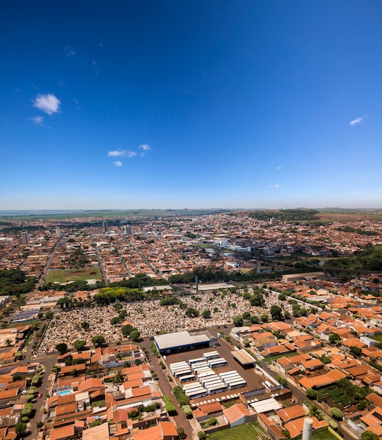 Foto paisagem aérea da cidade