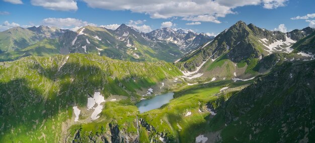 Foto paisagem aérea linda paisagem de verão