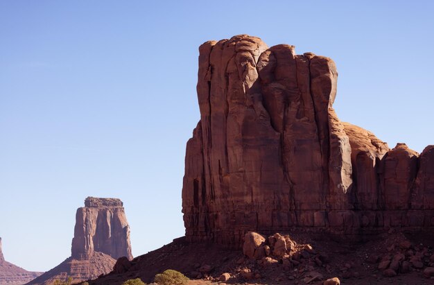 Paisagem americana da montanha rochosa do deserto