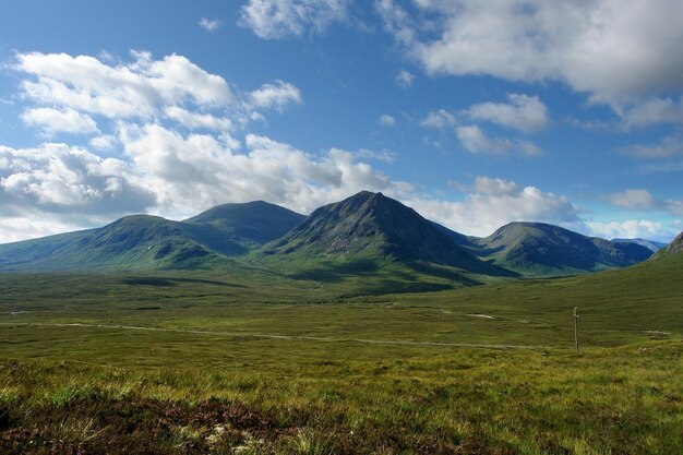 Paisagem arcadiana em torno de Rannoch Moor