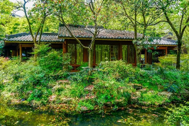 Paisagem arquitetônica de jardins clássicos chineses