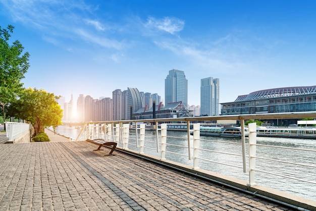 Paisagem arquitetônica urbana em tianjin