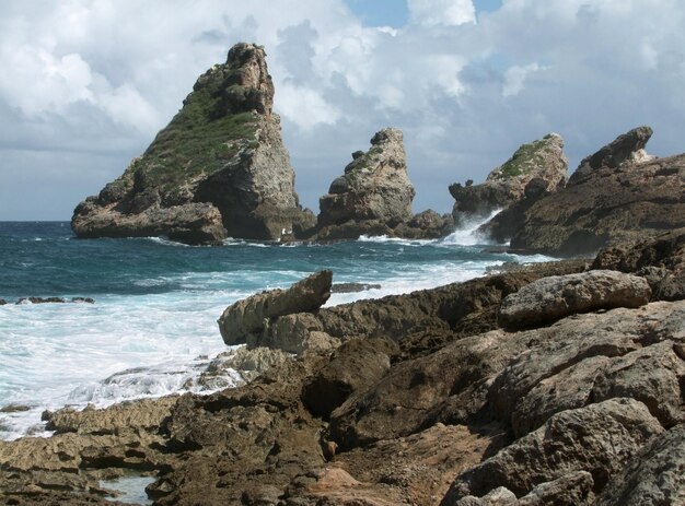 Foto paisagem costeira de guadalupe