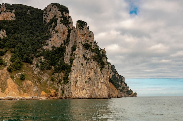 Paisagem costeira do norte da Espanha