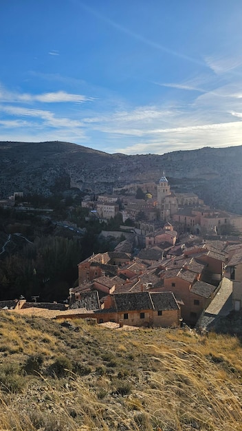 Paisagem da bela cidade de Albarracin, em Teruel