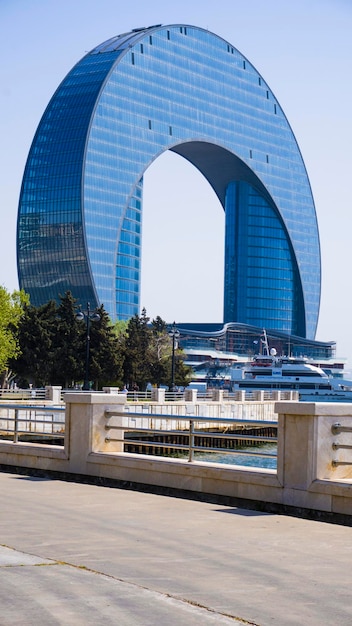 Foto paisagem da cidade de baku, azerbaijão