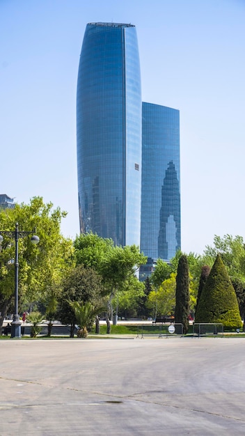 Foto paisagem da cidade de baku, azerbaijão