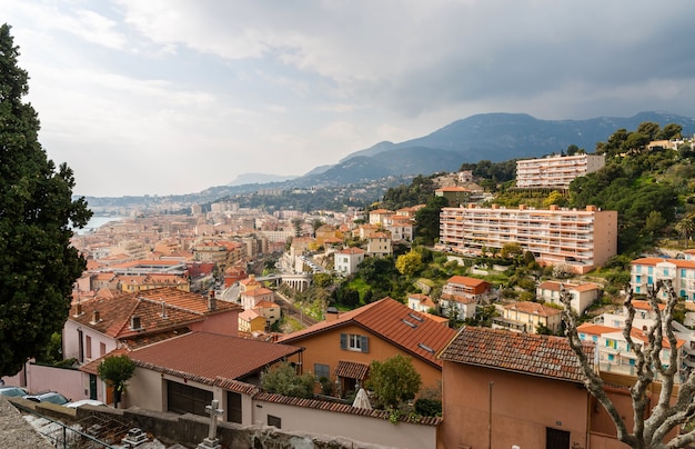 Paisagem da cidade de Menton