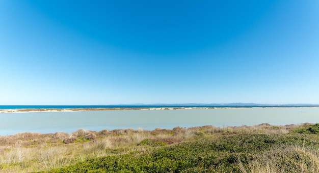 Paisagem da costa da Sardenha