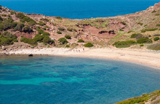 Paisagem da costa perto de Porticciolo