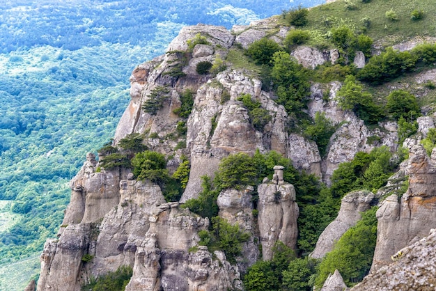 Paisagem da Crimeia no verão Rússia