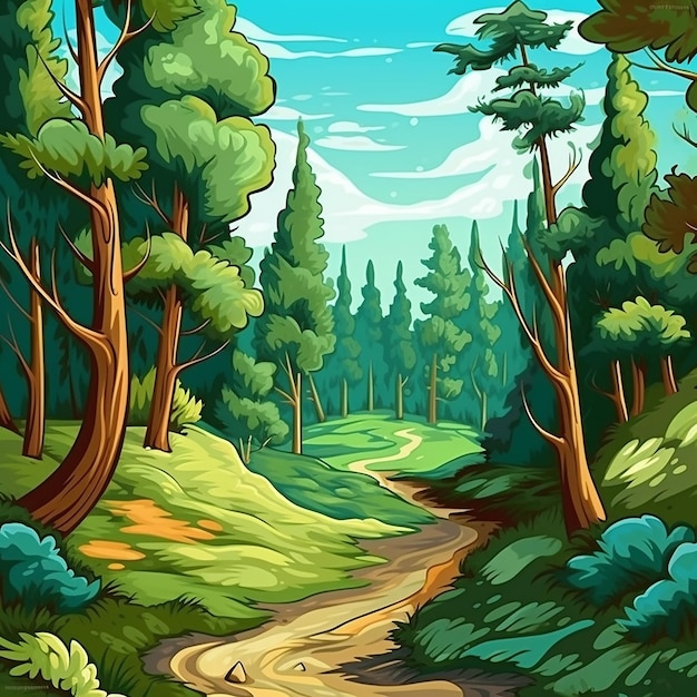 paisagem da floresta