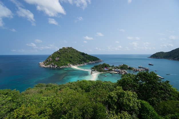 Foto paisagem da ilha de koh nang yuan