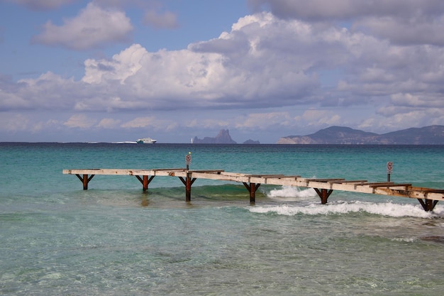 Paisagem da praia de Ses Illetes, Formentera.