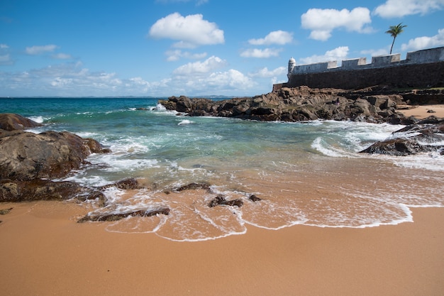 Paisagem da praia do porto da barra